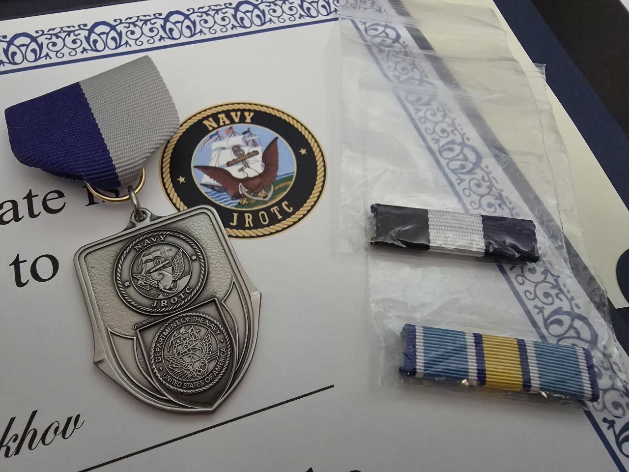 Navy JROTC Medal & Academic Achievement Ribbons