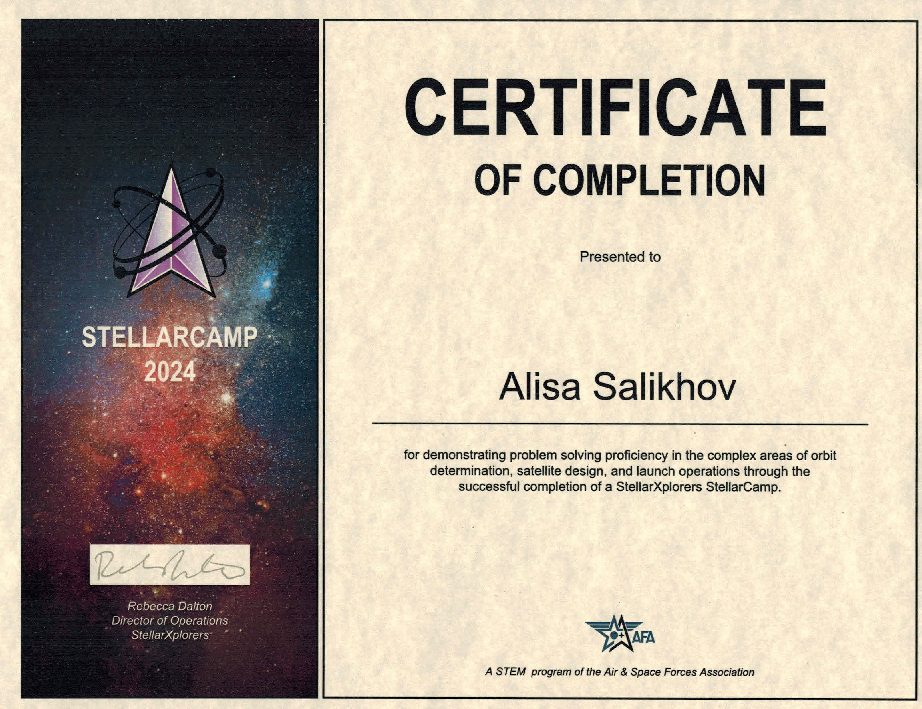 StellarCamp 2024 — Certificate of Completion