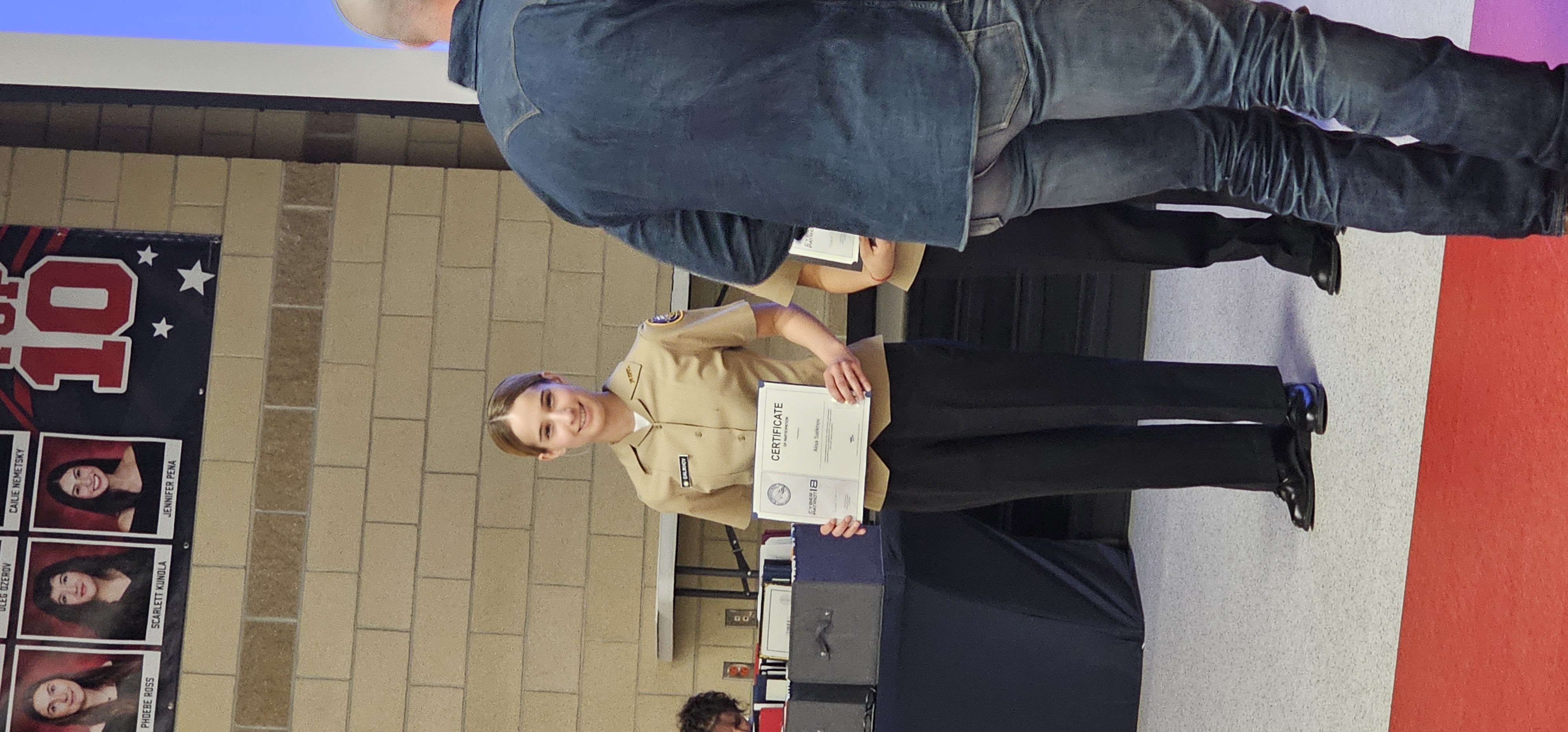 NJROTC Awards Night — DAR JROTC Medal Recipient